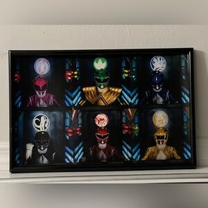 Green Ranger Pink Ranger Power Rangers poster